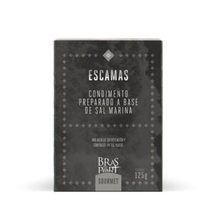 Sól w płatkach  węglem i czarnym pieprzem POLASAL 125